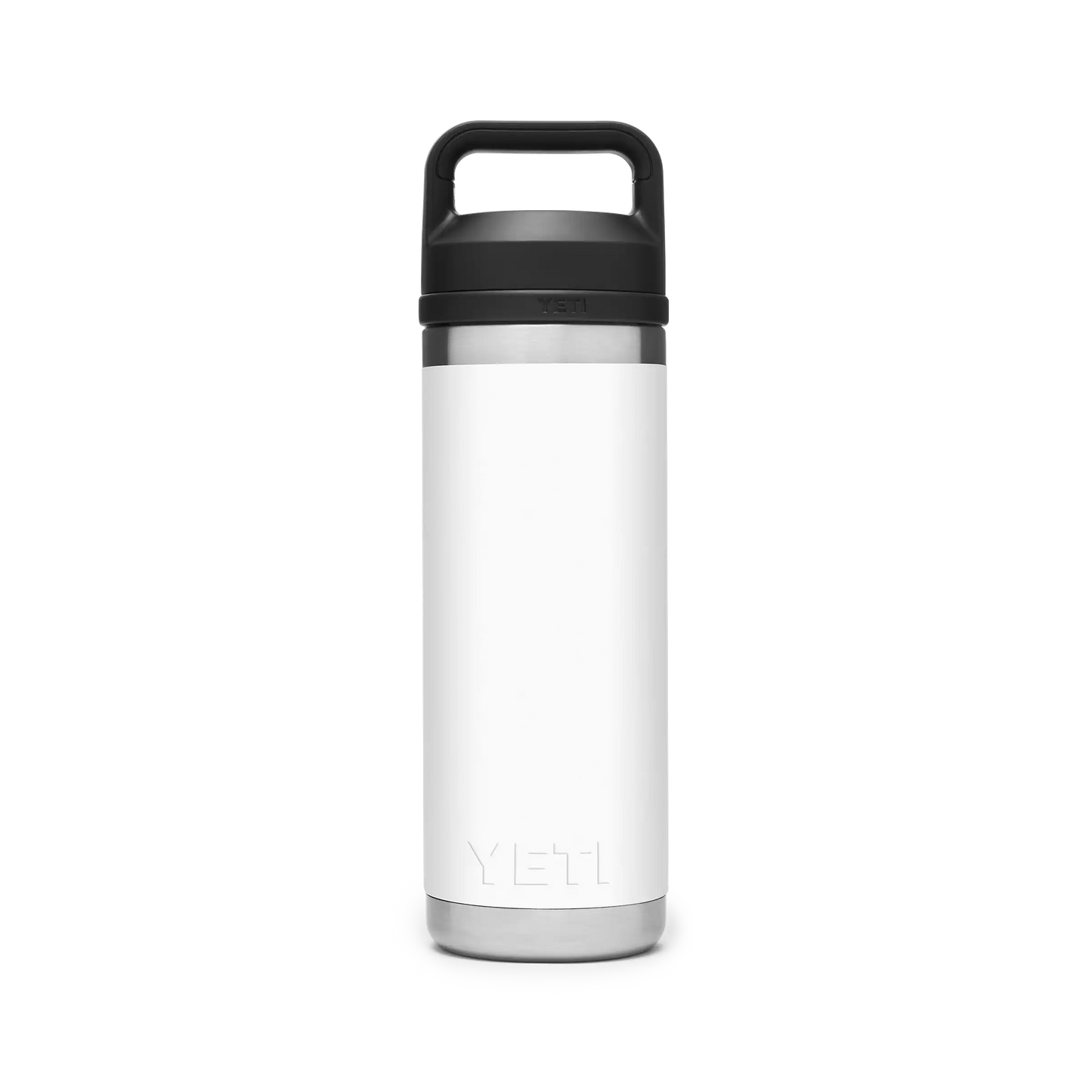 YETI Rambler Water Bottle with Chug Cap 18oz 532ml White voorkant