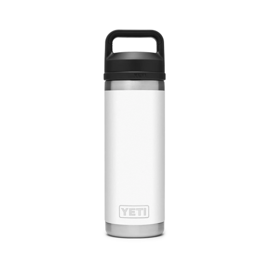 YETI Rambler Water Bottle with Chug Cap 18oz 532ml White voorkant