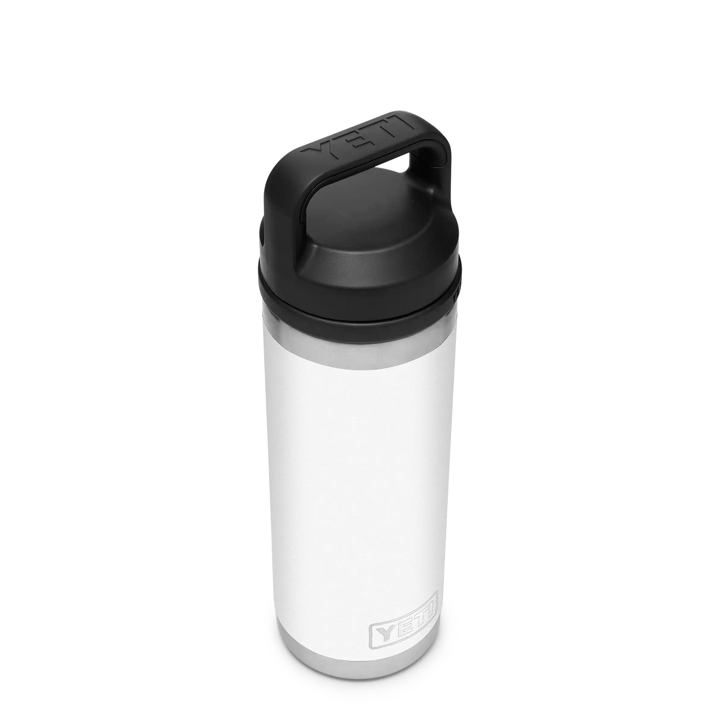 YETI Rambler Water Bottle with Chug Cap 18oz 532ml White voorkant