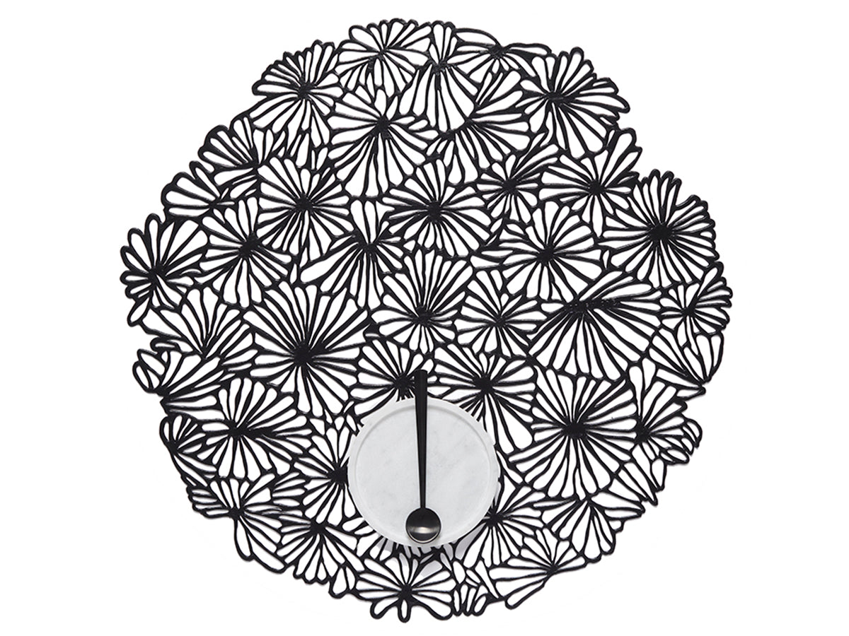 Chilewich Placemat Daisy Rond 39cm | Black