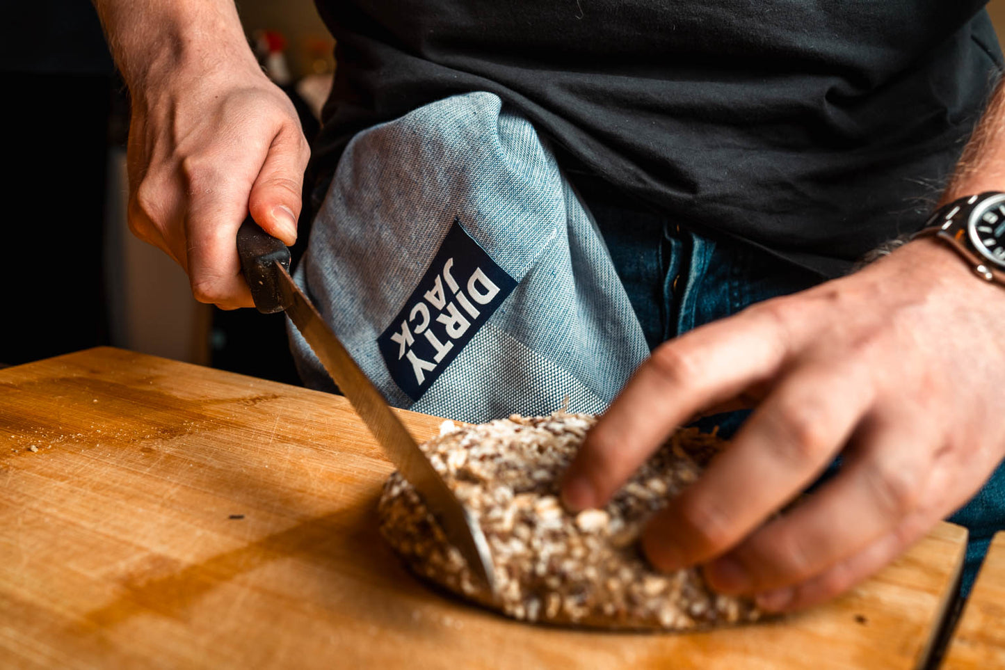 Dirty Jack Kookdoek - Denim donkerblauw