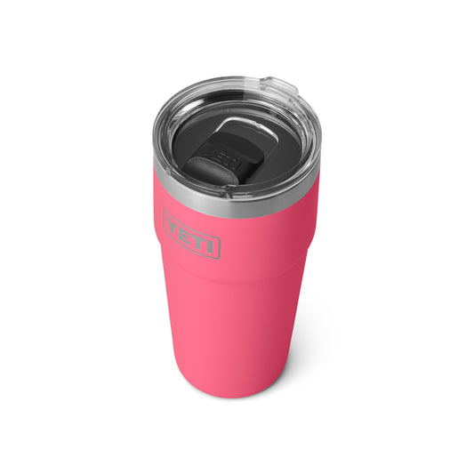 YETI Rambler Stackable Cup with Magslider Lid 20oz (591ml) | Tropical Pink