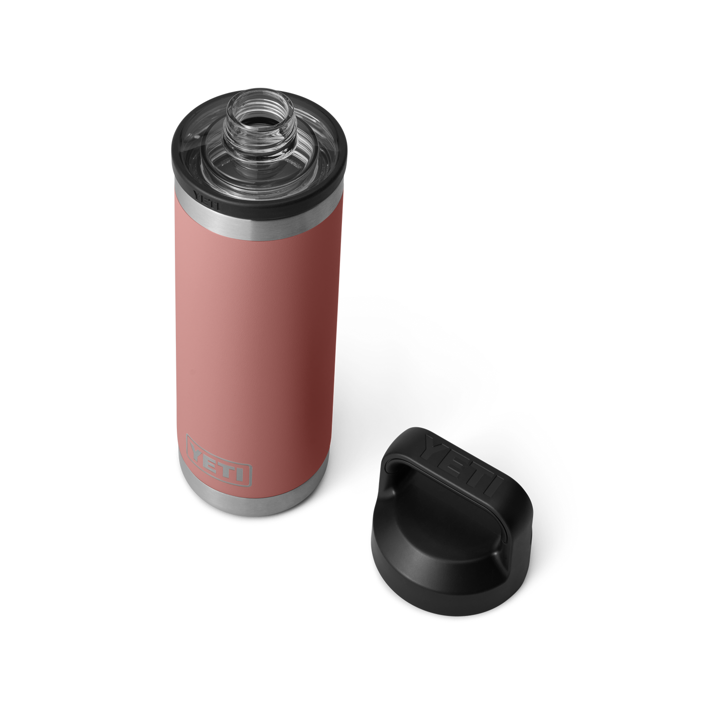 YETI Rambler Water Bottle with Chug Cap 18oz (532ml) | Sandstone Pink