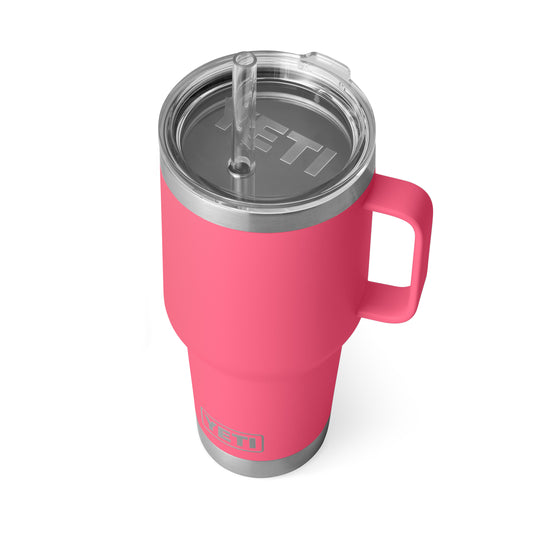 YETI Rambler Straw Mug with Straw Lid 35oz (994ml) | Tropical Pink