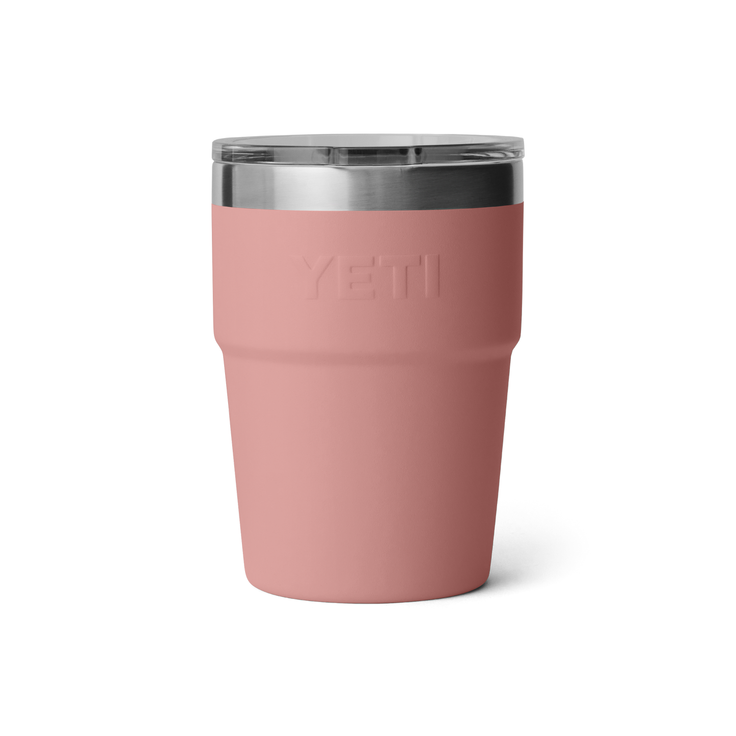 YETI Rambler Stackable Cup with Magslider Lid 16oz (473ml) | Sandstone Pink