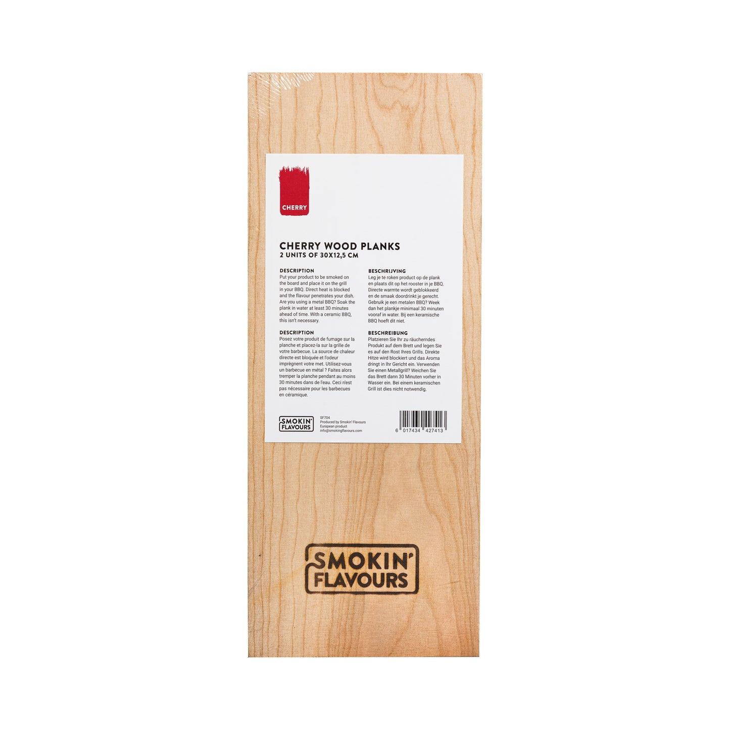 Smokin' Flavours Cherry Wood Planks - 2 stuks