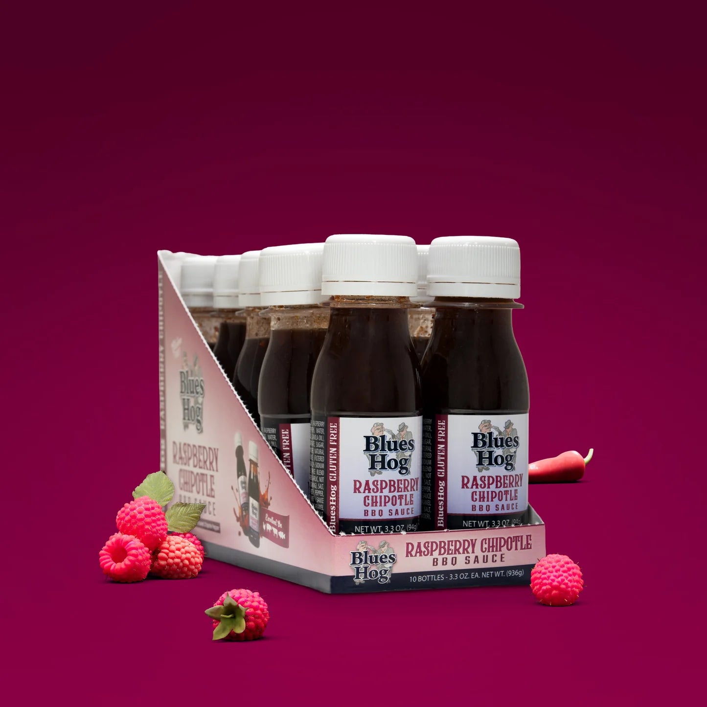 Blues Hog | Raspberry Chipotle BBQ Sauce Mini Bottle 91g