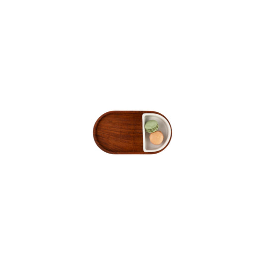 Bowls & Dishes | Pure Acacia Wood Serveertray Ovaal Small 22,5x12cm