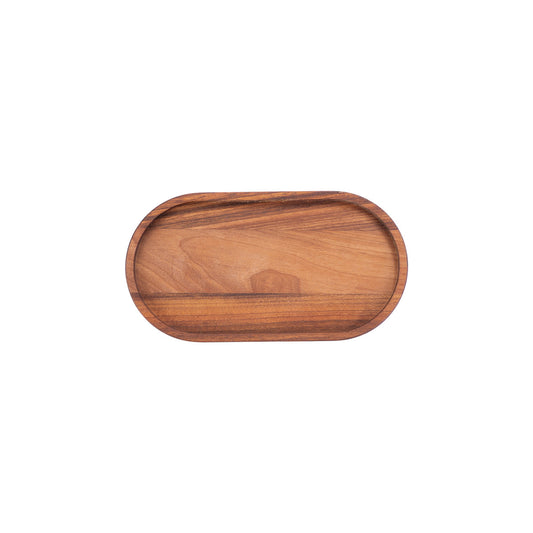 Bowls & Dishes | Pure Walnut Wood Serveertray Ovaal Small 22,5x12cm