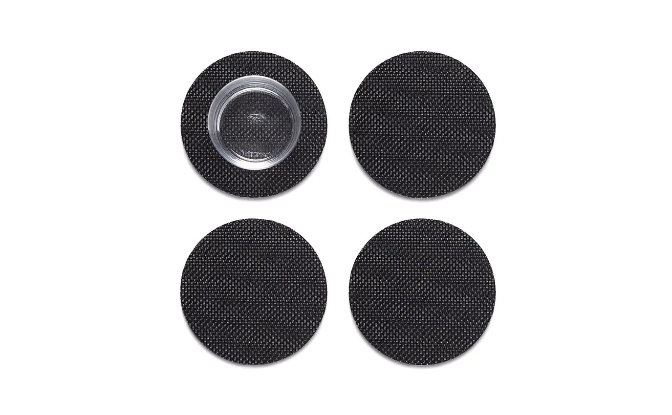 Chilewich Mini Basketweave Black Coasters | Set 4 st.