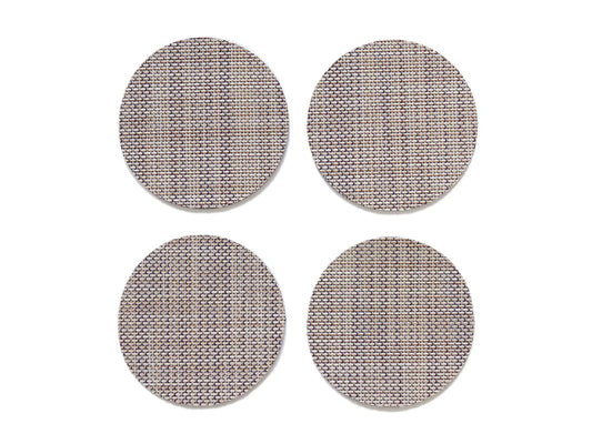 Chilewich Mini Basketweave Linen Coasters | Set 4 st.