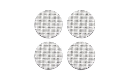 Chilewich Mini Basketweave White Coasters | Set 4 st.