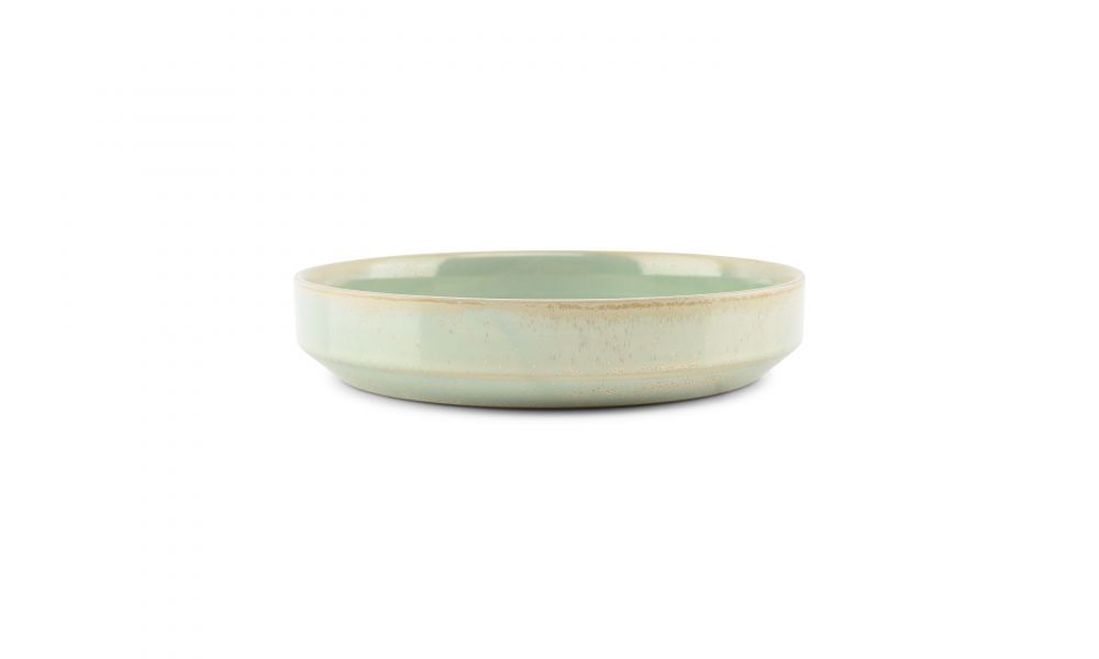 Fine2Dine | Structo Turquoise Diep Bord 22xH4,5cm