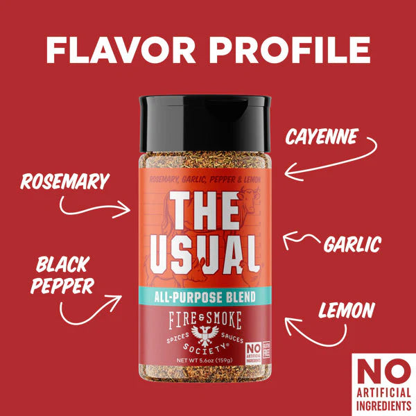 Fire & Smoke Society | The Usual All Purpose Rub 303g