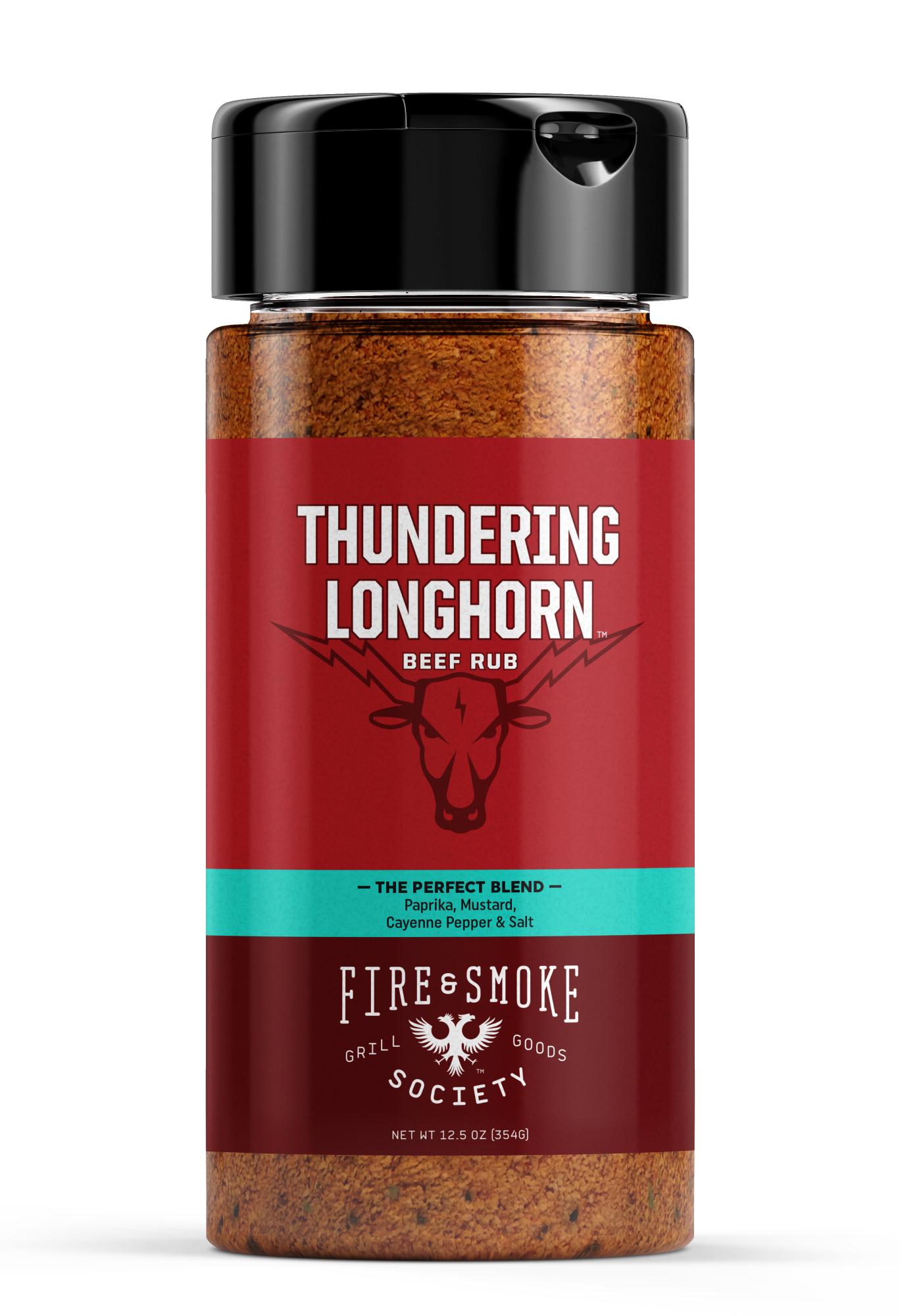 Fire & Smoke Society | Thundering Longhorn Brisket & Burgers Rub 354g