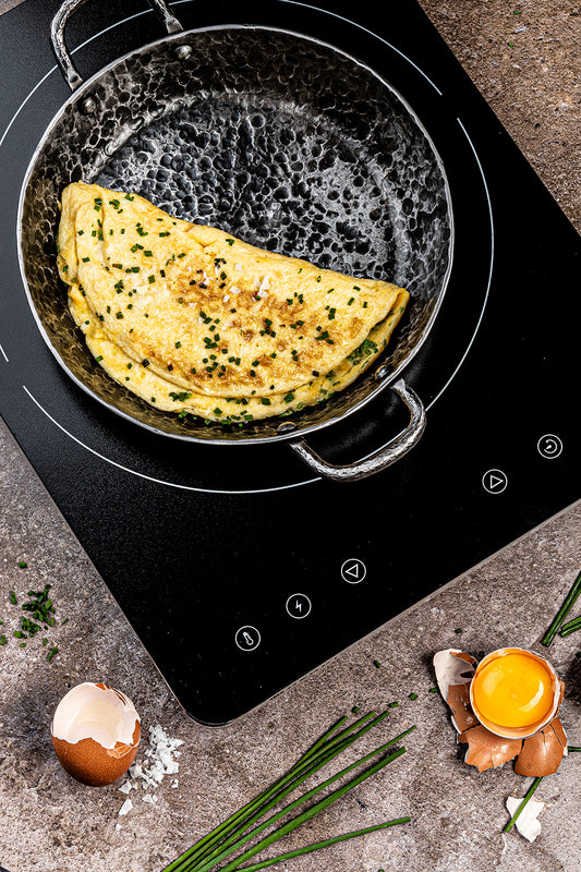 Forged Essentials Koekenpan Karbon Staal met 2 handvaten 20cm