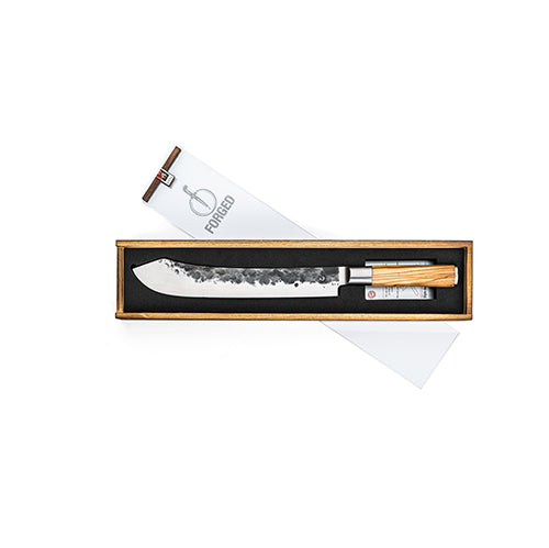 Forged Olive Butcher Knife / Slagersmes