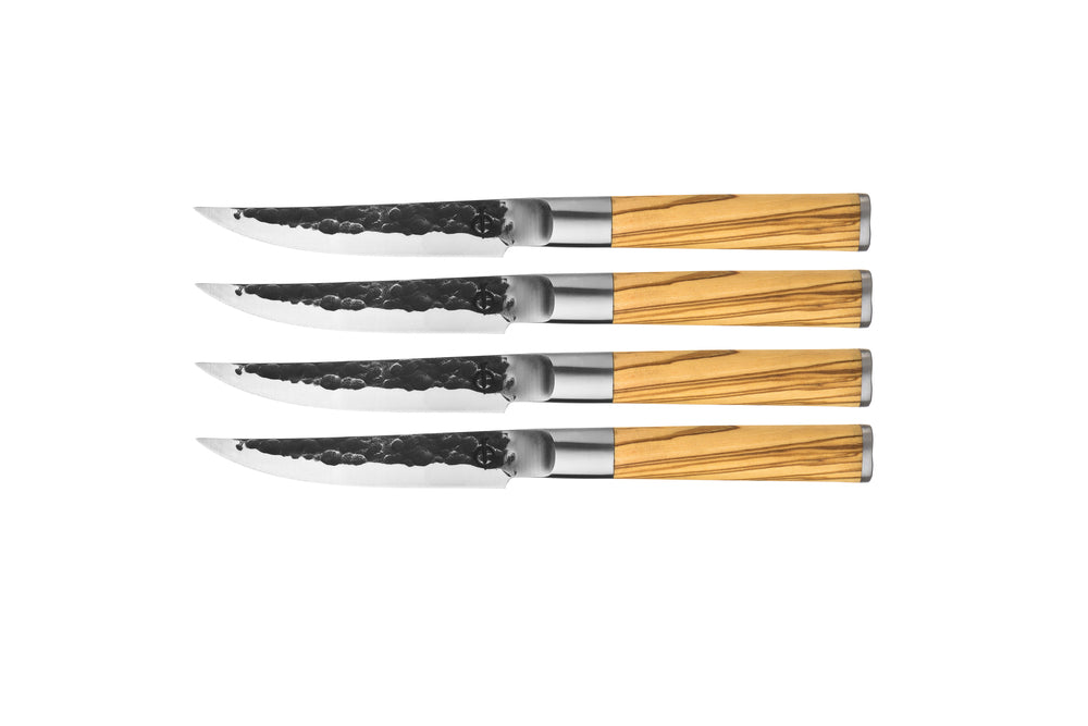 Forged Olive Steakmessen 4-delig