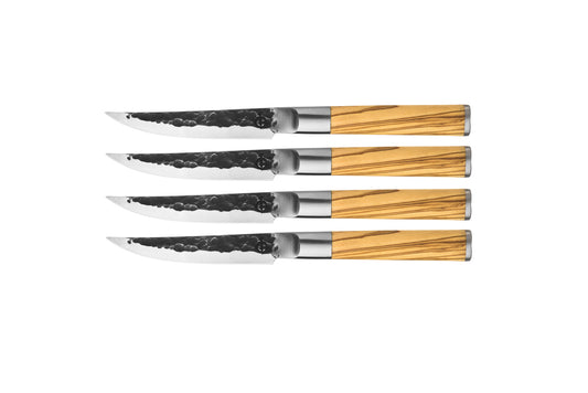 Forged Olive Steakmessen 4-delig