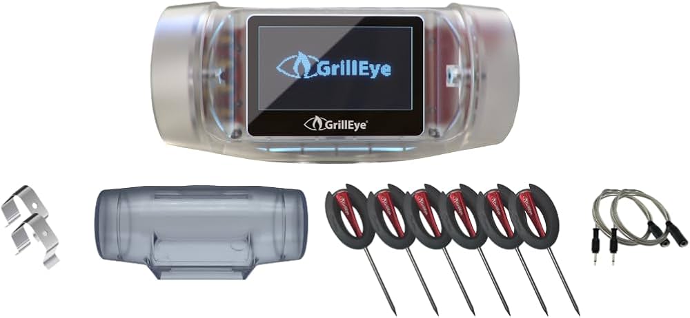 Grilleye Limited Winter Edition Bluetooth + Wifi Thermometer - Full Winter Pack | 6 wired probes