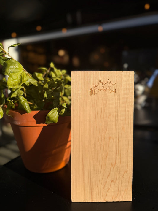 Home Brand Cederhouten plank met exclusieve kerstgravering 30x15cm | 1st.