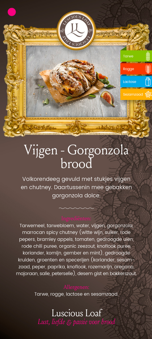 Luscious Loaf | Ambachtelijk Vijgen-Gorgonzola Brood