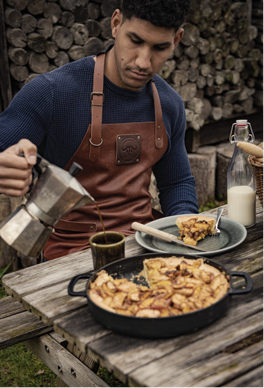 Witloft Buffellederen Schort Full Grain | Cognac