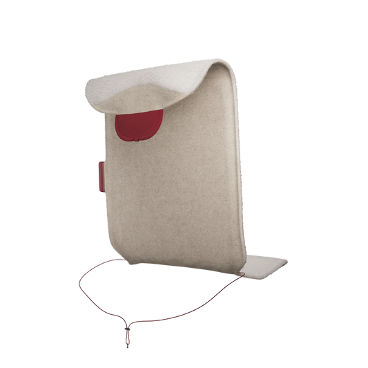 Stoov Big Hug Stoelverwarmer Draadloos Woolly Beige 40x110cm | grote batterij