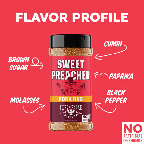 Fire & Smoke Society | Sweet Preacher Rub 337g