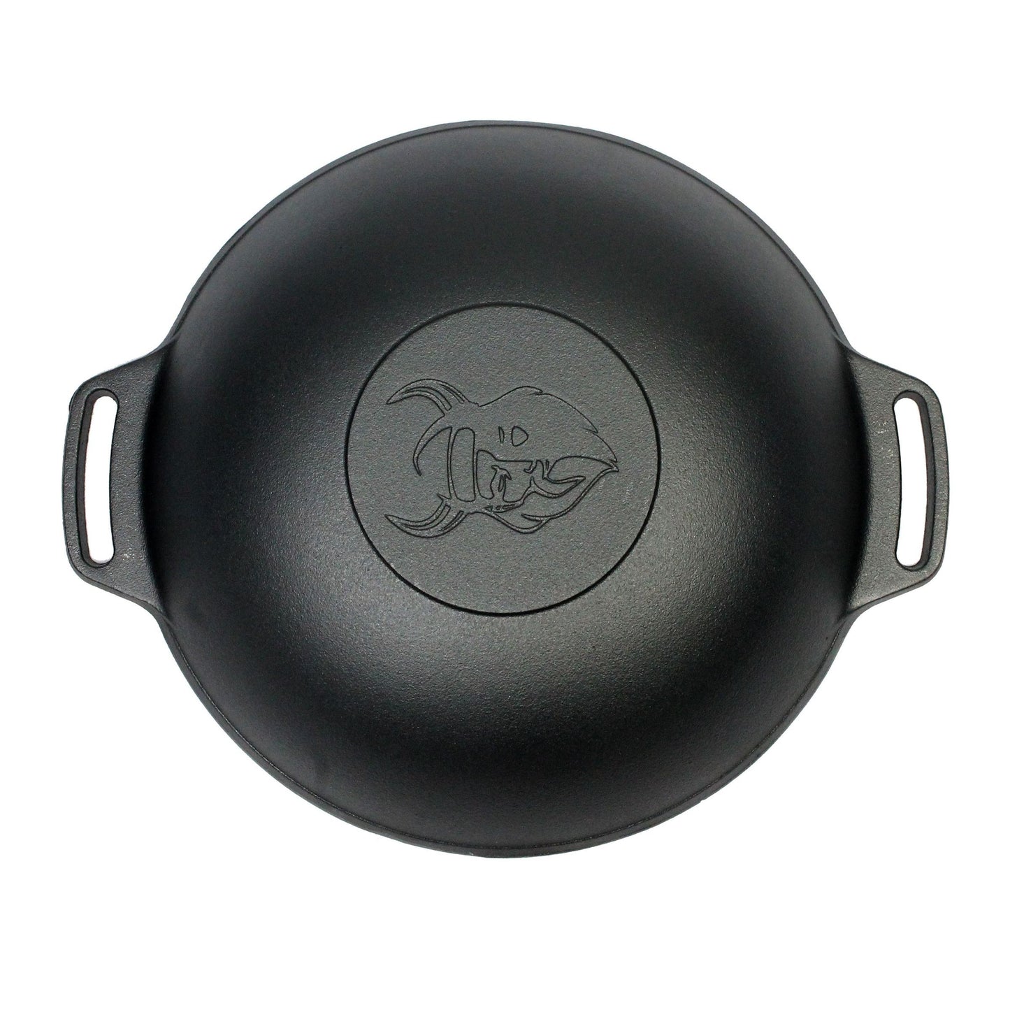 Valhal Wok Gietijzer met handgrepen 36cm