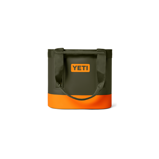 YETI Camino 20 CarryAll Tote Bag | Olive + King Crab Orange