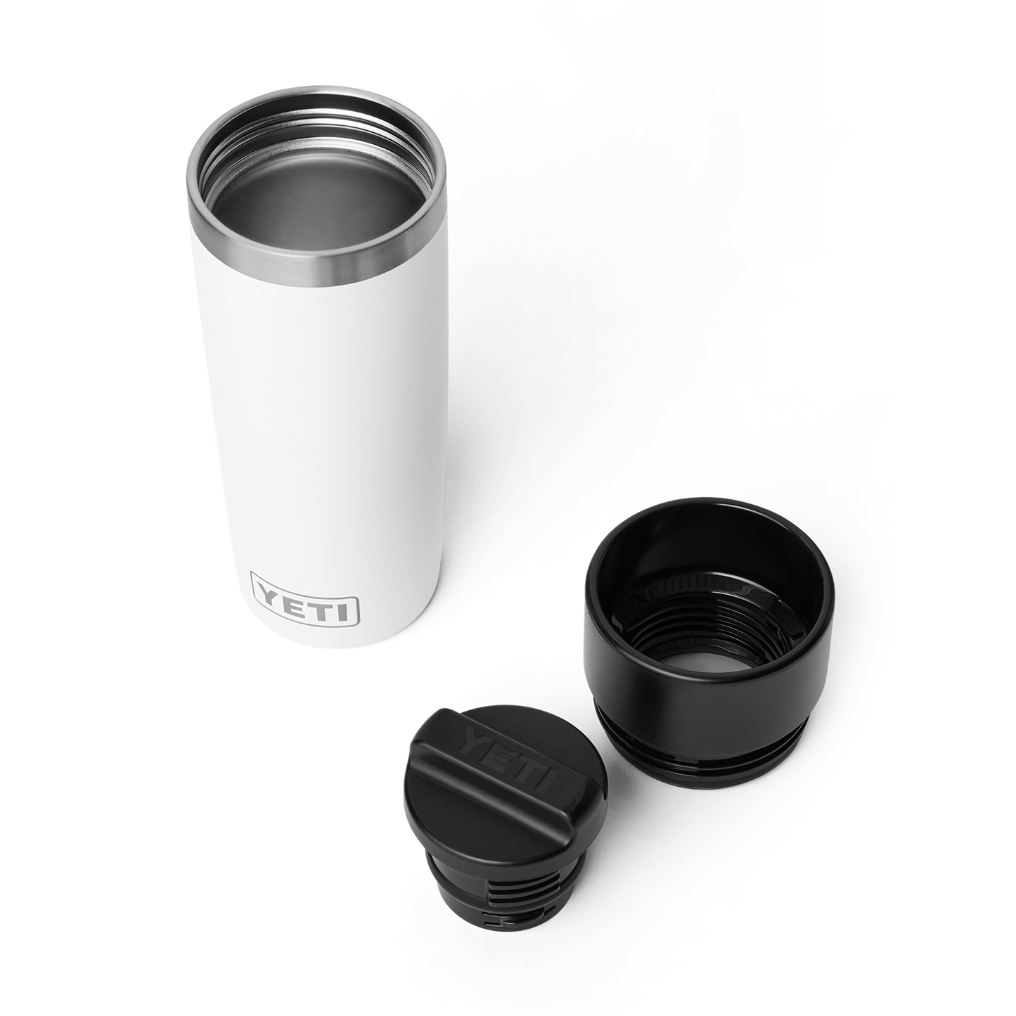 YETI Rambler Travel Bottle with Commuter Cap 16 oz (473ml) | White