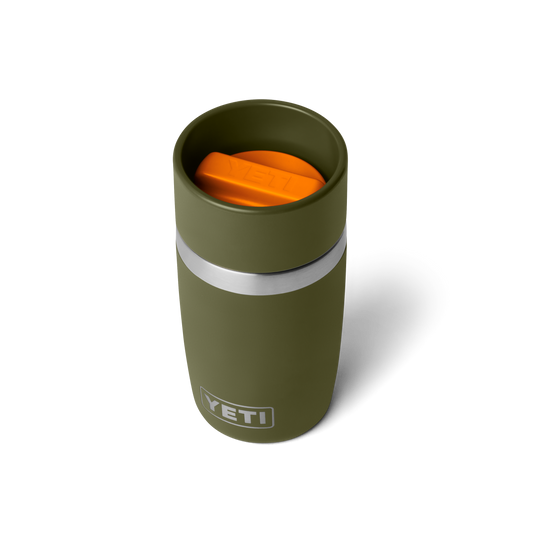 YETI | Rambler Travel Bottle with Commuter Cap 8 oz (236ml) | Olive + King Crab Orange