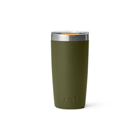 YETI Rambler Tumbler with Magslider Lid 10 oz (296ml) | Olive + King Crab Orange