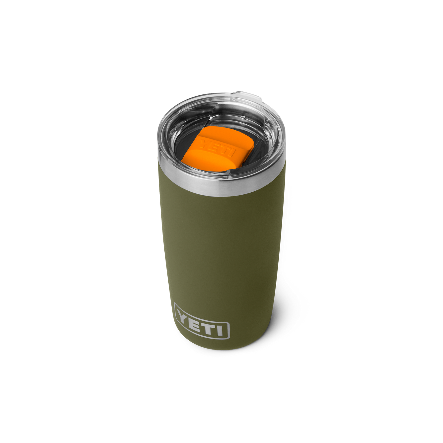 YETI Rambler Tumbler with Magslider Lid 10 oz (296ml) | Olive + King Crab Orange
