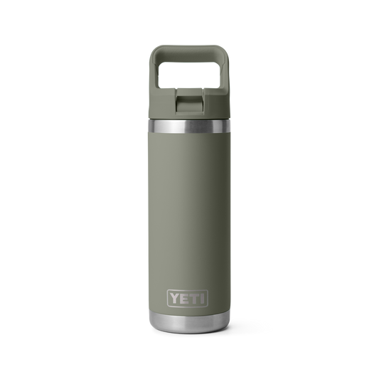 YETI Rambler Water Bottle with Color-Matched Straw Cap 18 oz (532ml) | Pampa Green