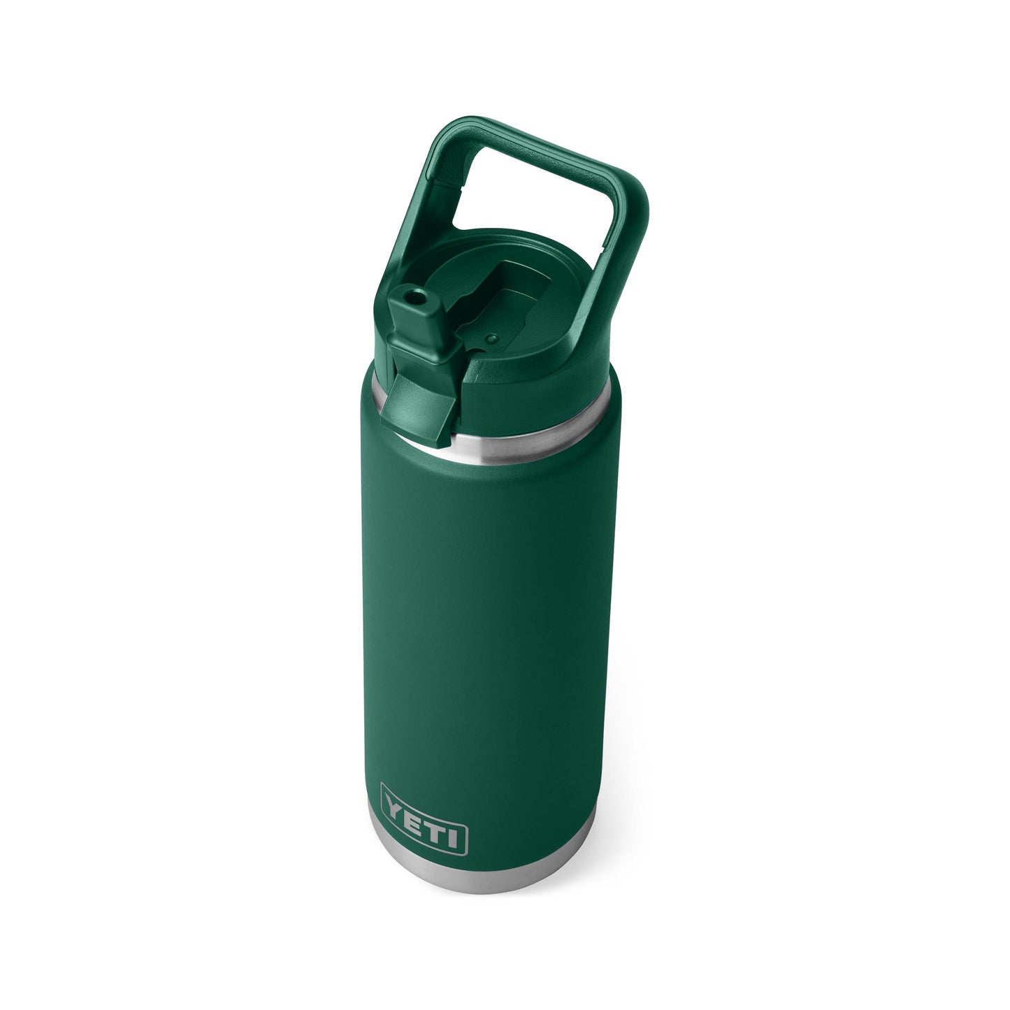YETI Rambler Water Bottle with Color-Matched Straw Cap 26 oz (769ml) | Black Forest Green