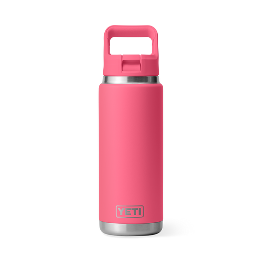 YETI Rambler Water Bottle with Color-Matched Straw Cap 26 oz (769ml) | Tropical Pink