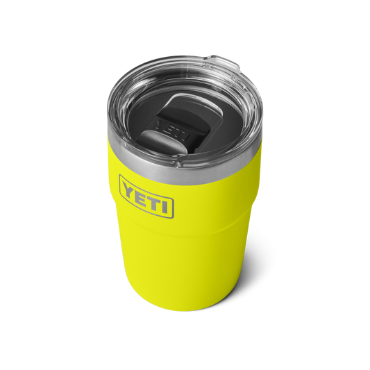 YETI Rambler Stackable Cup with Magslider Lid 16 oz (473ml) | Firefly Yellow