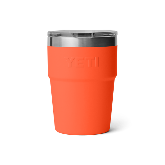 YETI Rambler Stackable Cup with Magslider Lid 16 oz (473ml) | Papaya