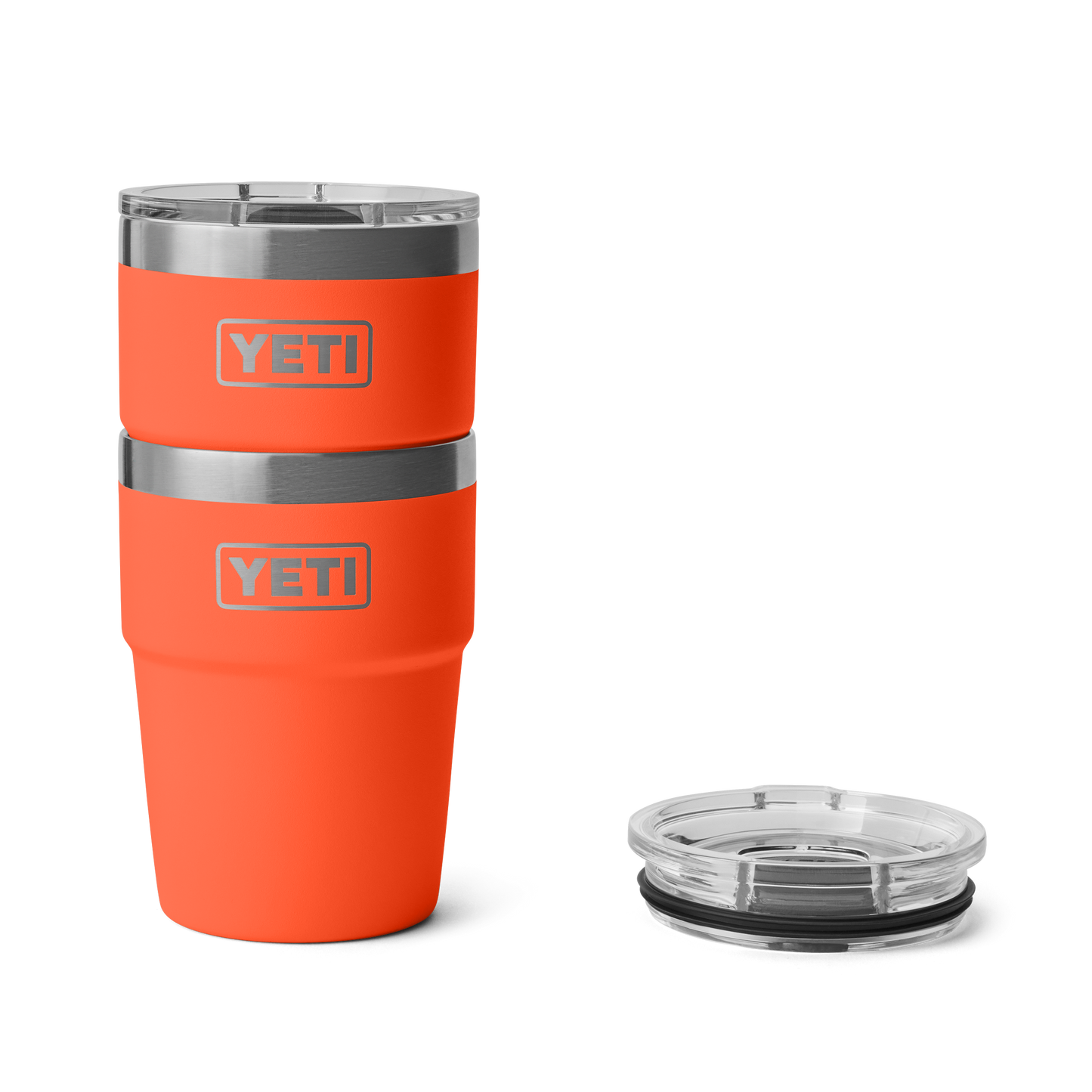 YETI Rambler Stackable Cup with Magslider Lid 16 oz (473ml) | Papaya