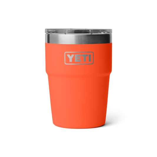 YETI Rambler Stackable Cup with Magslider Lid 16 oz (473ml) | Papaya