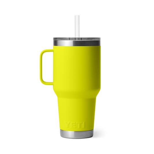YETI Rambler Straw Mug with Straw Lid 35 oz (994ml) | Firefly Yellow