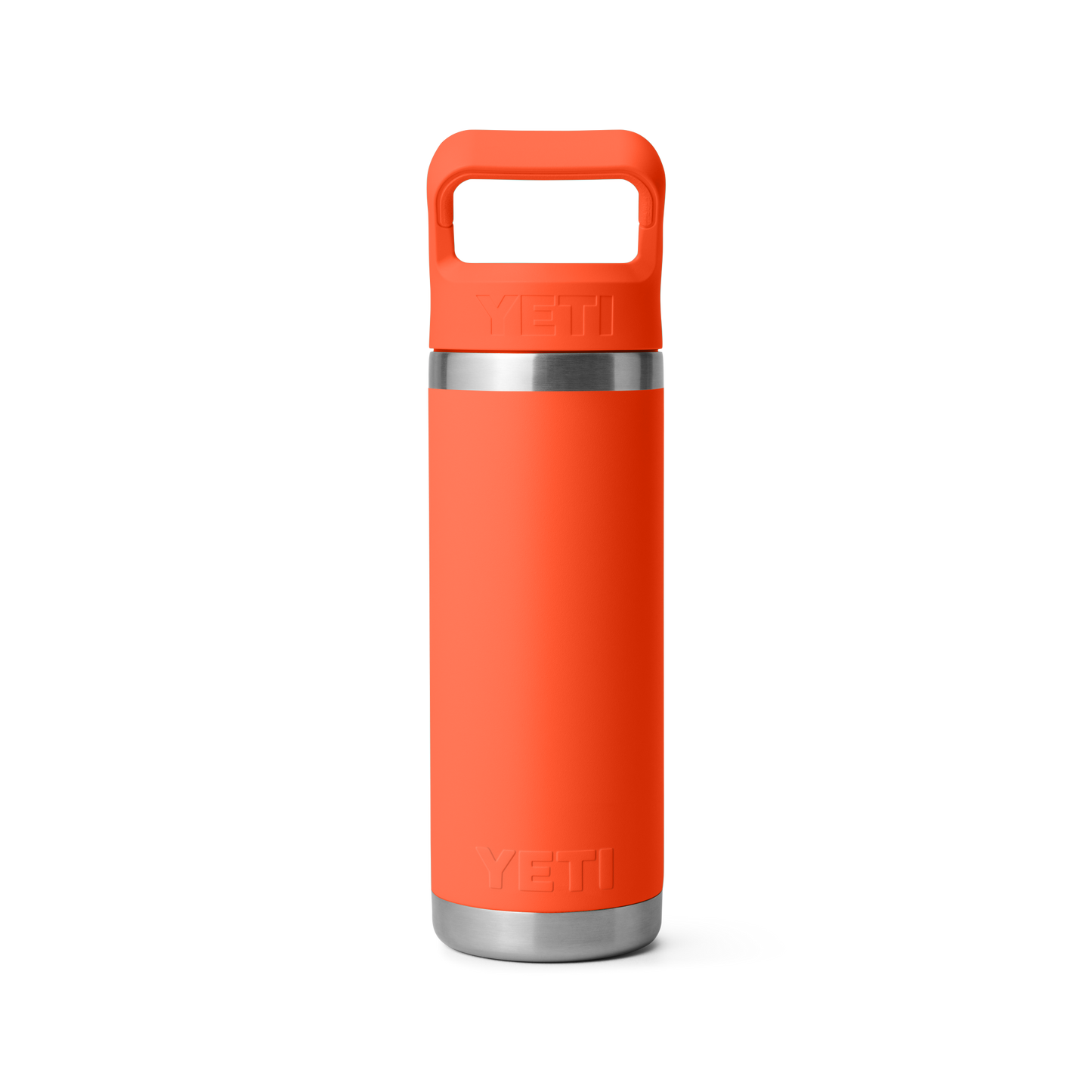YETI Rambler Water Bottle with Color-Matched Straw Cap 18oz (532ml) | Papaya