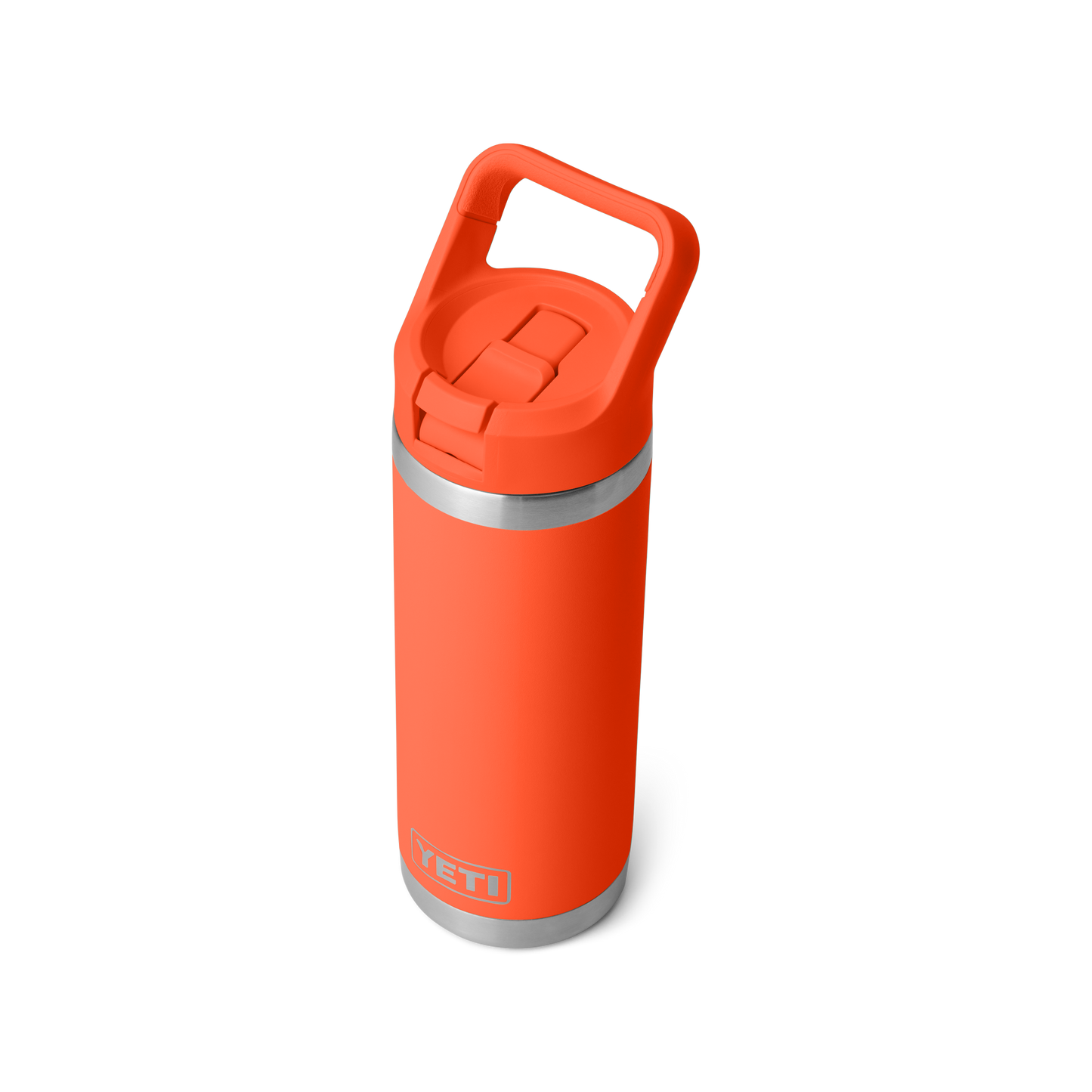 YETI Rambler Water Bottle with Color-Matched Straw Cap 18oz (532ml) | Papaya