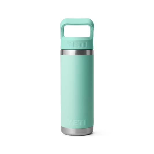 YETI Rambler Water Bottle with Color-Matched Straw Cap 18 oz (532ml) | Seafoam