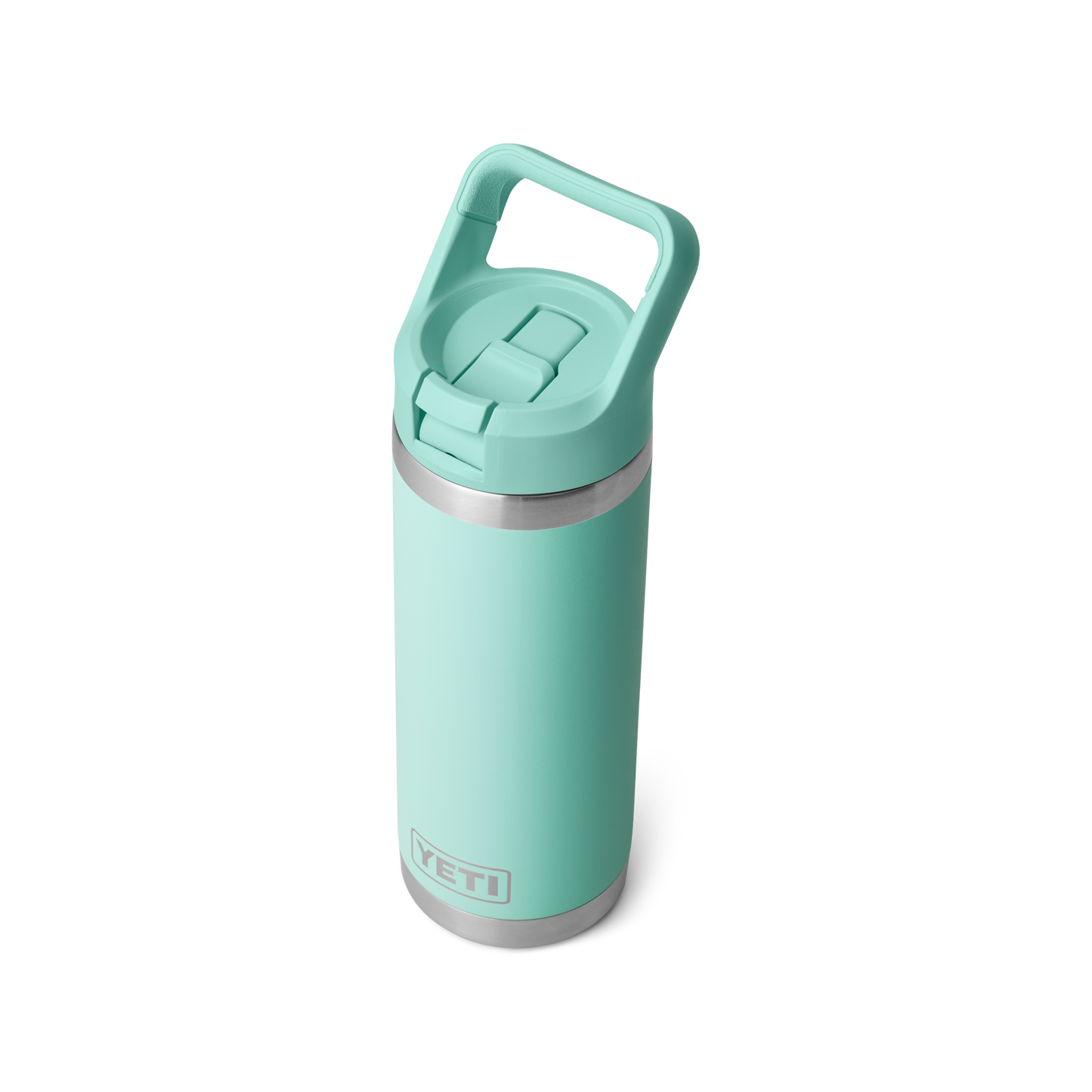 YETI Rambler Water Bottle with Color-Matched Straw Cap 18oz (532ml) | Seafoam