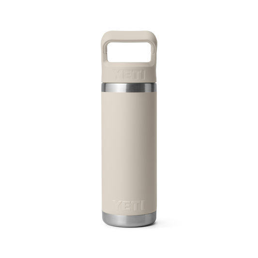 YETI Rambler Water Bottle with Color-Matched Straw Cap 18 oz (532ml) | Cape Taupe
