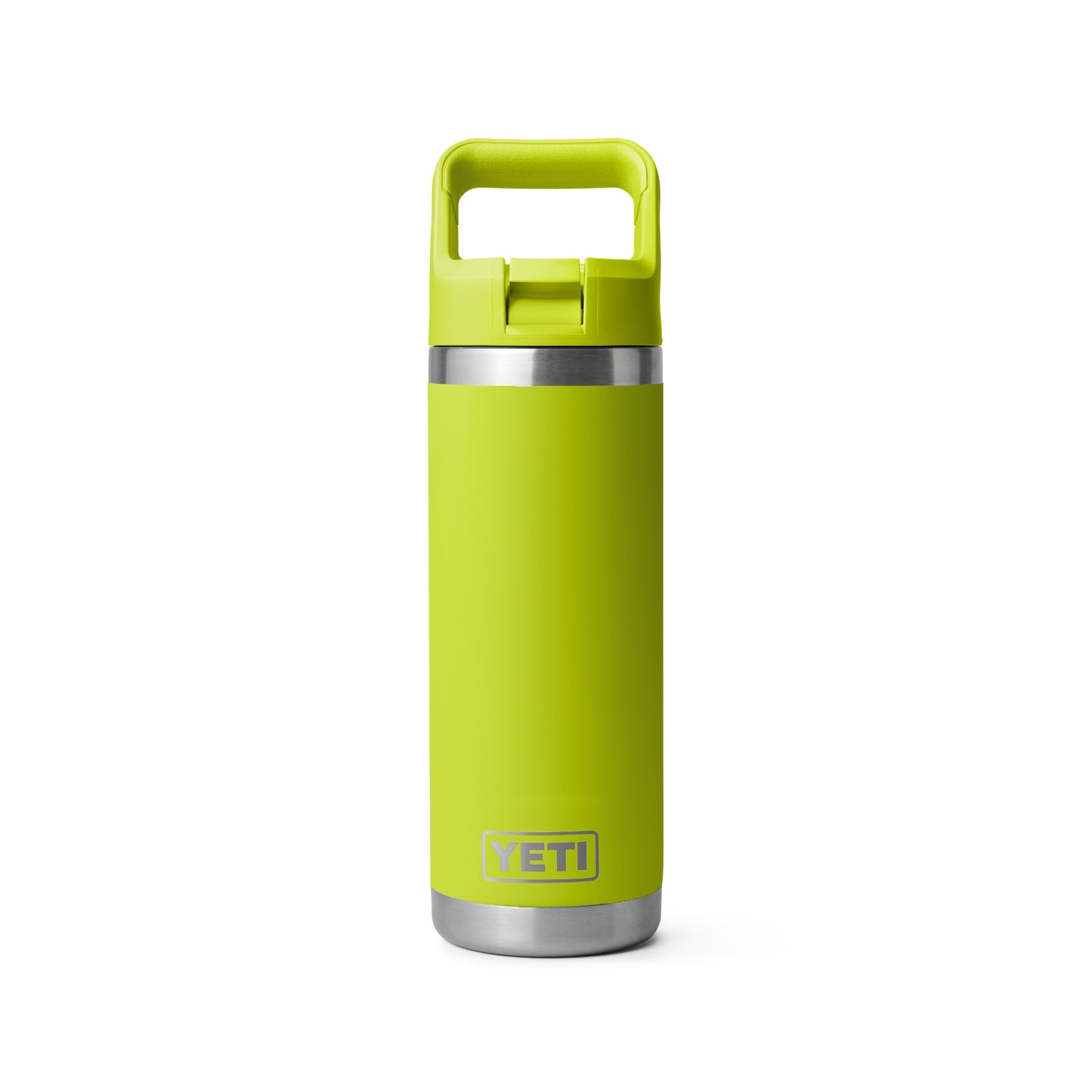 YETI Rambler Water Bottle with Color-Matched Straw Cap 18oz (532ml) | Chartreuse