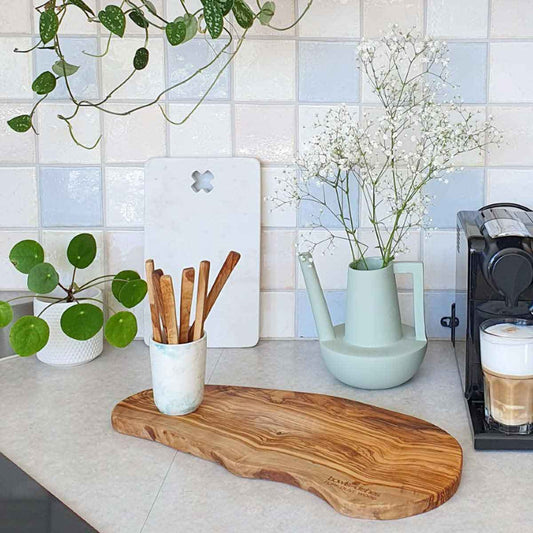 Bowls & Dishes | Pure Olive Wood Olijfhouten Borrelplank 55 t/m 60cm